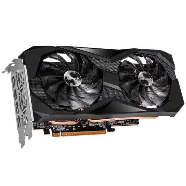 ASRock Radeon RX 6600 Challenger D 8G (RX6600 CLD 8G)-2 Видеокарта ASRock Radeon RX 6600 Challenger D 8G (RX6600 CLD 8G)