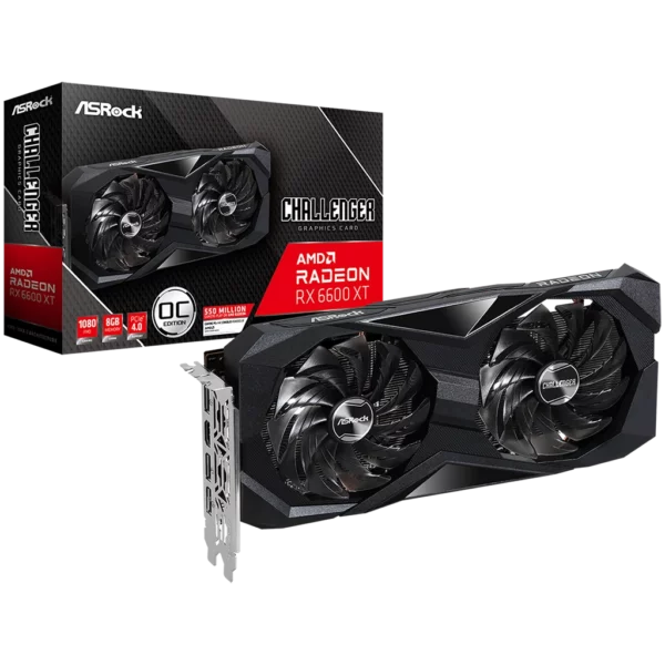 ASRock Radeon RX 6600 Challenger D 8G (RX6600 CLD 8G)-4 Видеокарта ASRock Radeon RX 6600 Challenger D 8G (RX6600 CLD 8G)