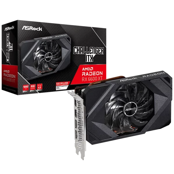 ASRock Radeon RX 6600 XT Challenger ITX 8G (RX6600XT CLI 8G)-5 Видеокарта ASRock Radeon RX 6600 XT Challenger ITX 8G (RX6600XT CLI 8G)