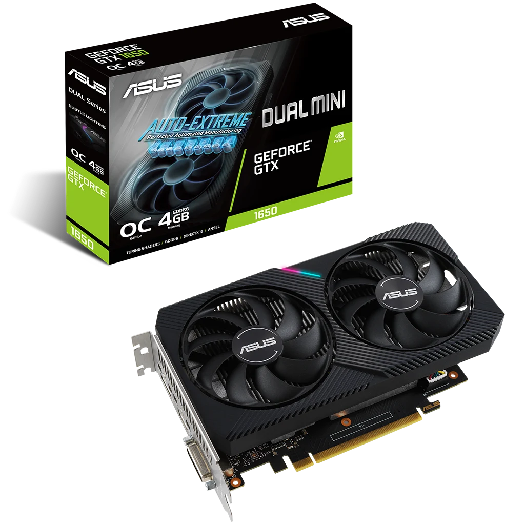 ASUS GEFORCE GTX 1650 Dual Mini OC. ASUS Dual GEFORCE GTX 1650 OC 4gb. ASUS Dual GEFORCE GTX 1650 Mini OC 4gb, Dual-gtx1650-o4gd6-Mini. 1660 Super ASUS OC Dual GEFORCE.