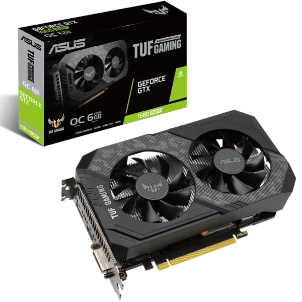 ASUS GeForce GTX 1660 SUPER TUF Gaming OC Edition 6G (TUF-GTX1660S-O6G-GAMING) Видеокарта ASUS GeForce GTX 1660 SUPER TUF Gaming OC Edition 6G (TUF-GTX1660S-O6G-GAMING)