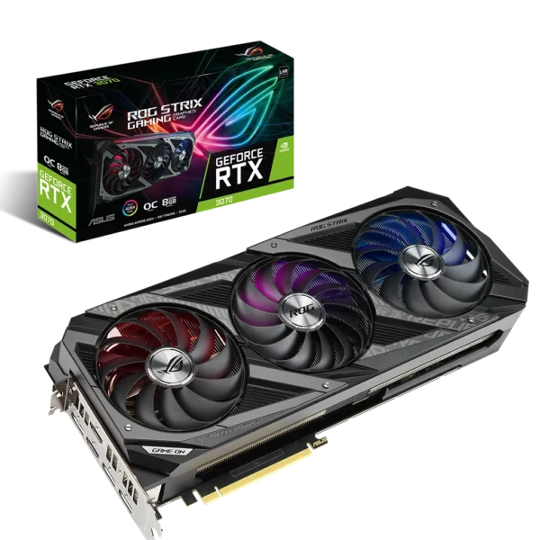 Видеокарта ASUS GeForce RTX 3070 ROG Strix V2 OC Edition 8G LHR (ROG-STRIX-RTX3070-O8G-V2-GAMING)