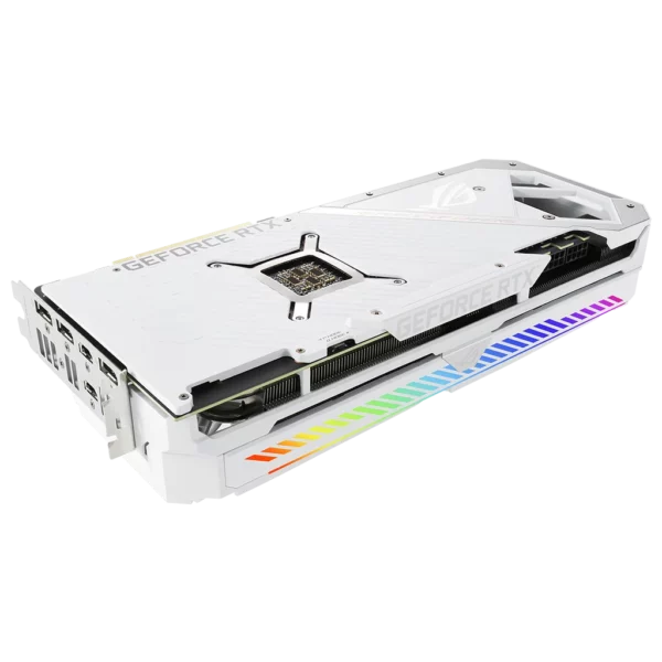 ASUS GeForce RTX 3070 ROG Strix V2 White OC Edition 8G LHR (ROG-STRIX-RTX3070-O8G-WHITE-V2)-4 Видеокарта ASUS GeForce RTX 3070 ROG Strix V2 White OC Edition 8G LHR (ROG-STRIX-RTX3070-O8G-WHITE-V2)
