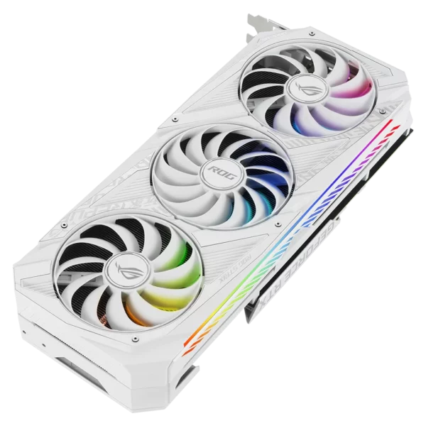 ASUS GeForce RTX 3070 ROG Strix V2 White OC Edition 8G LHR (ROG-STRIX-RTX3070-O8G-WHITE-V2)-8 Видеокарта ASUS GeForce RTX 3070 ROG Strix V2 White OC Edition 8G LHR (ROG-STRIX-RTX3070-O8G-WHITE-V2)