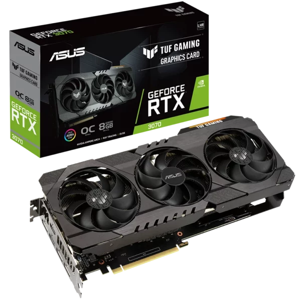 ASUS GeForce RTX 3070 TUF OC GAMING 8G LHR (TUF-RTX3070-O8G-V2-GAMING) Видеокарта ASUS GeForce RTX 3070 TUF OC GAMING 8G LHR (TUF-RTX3070-O8G-V2-GAMING)