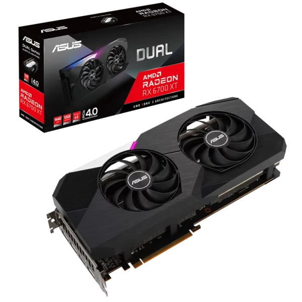 ASUS Radeon RX 6700 XT DUAL 12G (DUAL-RX6700XT-12G) Видеокарта ASUS Radeon RX 6700 XT DUAL OC 12G (DUAL-RX6700XT-O12G)