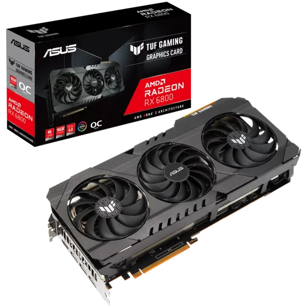 ASUS Radeon RX 6800 TUF GAMING OC 16G (TUF-RX6800-O16G-GAMING)-4 Видеокарта ASUS Radeon RX 6800 TUF GAMING OC 16G (TUF-RX6800-O16G-GAMING)