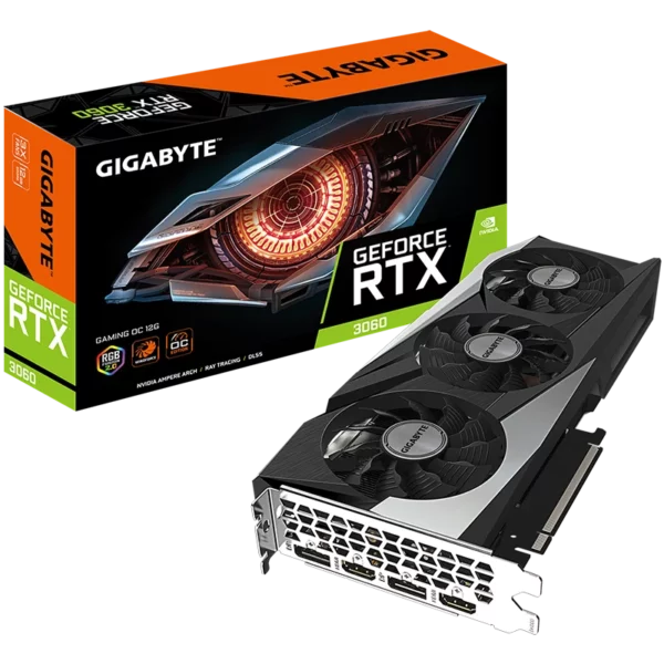 GIGABYTE GeForce RTX 3070 GAMING OC 12G LHR (GV-N3060GAMING OC-12GD V2.0 LHR) Видеокарта GIGABYTE GeForce RTX 3060 GAMING OC 12G LHR (GV-N3060GAMING OC-12GD V2.0 LHR)