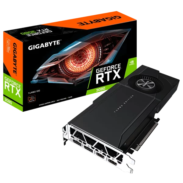 GIGABYTE GeForce RTX 3080 TURBO 10G LHR (GV-N3080TURBO-10GD rev2.0) GIGABYTE GeForce RTX 3080 TURBO 10G LHR (GV-N3080TURBO-10GD rev2.0)
