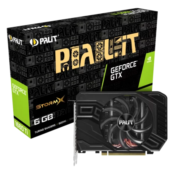 Palit GeForce GTX 1660 Ti StormX 6G (NE6166T018J9-161F)-3 Видеокарта Palit GeForce GTX 1660 Ti StormX 6G (NE6166T018J9-161F)