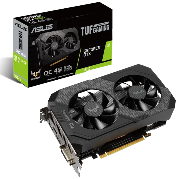 ASUS GeForce GTX 1650 TUF Gaming OC Edition (TUF-GTX1650-O4GD6-GAMING) Видеокарта ASUS GeForce GTX 1650 TUF Gaming OC Edition (TUF-GTX1650-O4GD6-GAMING)