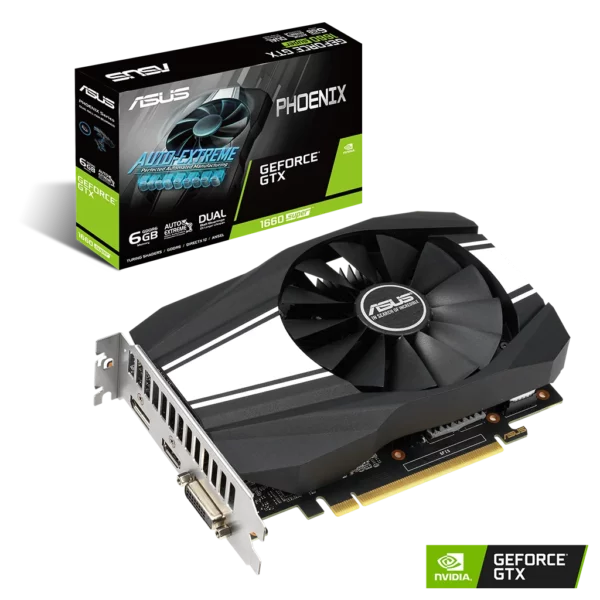 ASUS GeForce GTX 1660 SUPER PHOENIX 6G (PH-GTX1660S-6G) Видеокарта ASUS GeForce GTX 1660 SUPER PHOENIX 6G (PH-GTX1660S-6G)