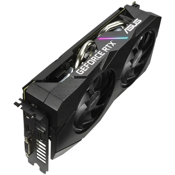 ASUS GeForce RTX 2060 DUAL OC EVO 6G (DUAL-RTX2060-O6G-EVO)-4 Видеокарта ASUS GeForce RTX 2060 DUAL OC EVO 6G (DUAL-RTX2060-O6G-EVO)
