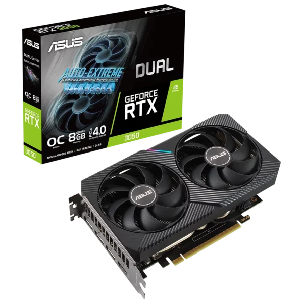ASUS GeForce RTX 3050 DUAL OC 8G (DUAL-RTX3050-O8G) Видеокарта ASUS GeForce RTX 3050 DUAL OC 8G (DUAL-RTX3050-O8G)