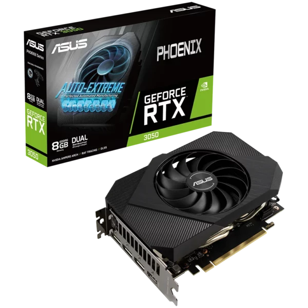 ASUS GeForce RTX 3050 PHOENIX 8G (PH-RTX3050-8G) Видеокарта ASUS GeForce RTX 3050 PHOENIX 8G (PH-RTX3050-8G)