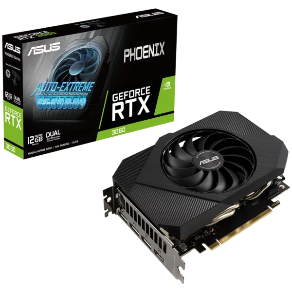 ASUS GeForce RTX 3060 PHOENIX 12G V2 LHR (PH-RTX3060-12G-V2) Видеокарта ASUS GeForce RTX 3060 PHOENIX 12G V2 LHR (PH-RTX3060-12G-V2)