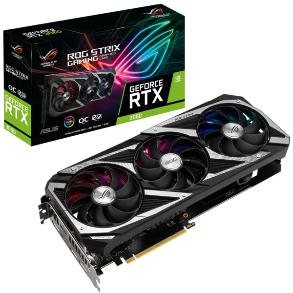 ASUS GeForce RTX 3060 ROG Strix GAMING OC 12G LHR (ROG-STRIX-RTX3060-O12G-V2-GAMING) Видеокарта ASUS GeForce RTX 3060 ROG Strix GAMING OC 12G LHR (ROG-STRIX-RTX3060-O12G-V2-GAMING)