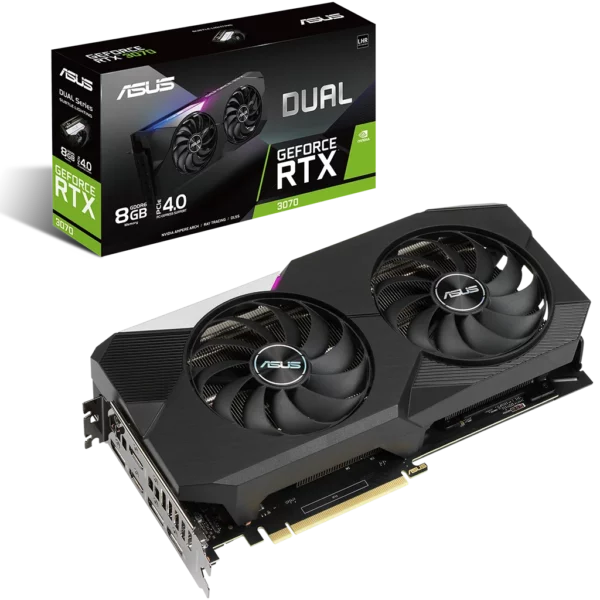 ASUS GeForce RTX 3070 DUAL 8G V2 (ASUS DUAL-RTX3070-8G-V2)-1 Видеокарта ASUS GeForce RTX 3070 DUAL 8G V2 (ASUS DUAL-RTX3070-8G-V2)
