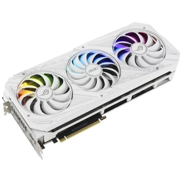 ASUS GeForce RTX 3080 ROG Strix V2 OC Edition White 10G LHR-1 Видеокарта ASUS GeForce RTX 3080 ROG Strix V2 OC Edition White 10G LHR (ROG-STRIX-RTX3080-O10G-WHITE-V2)