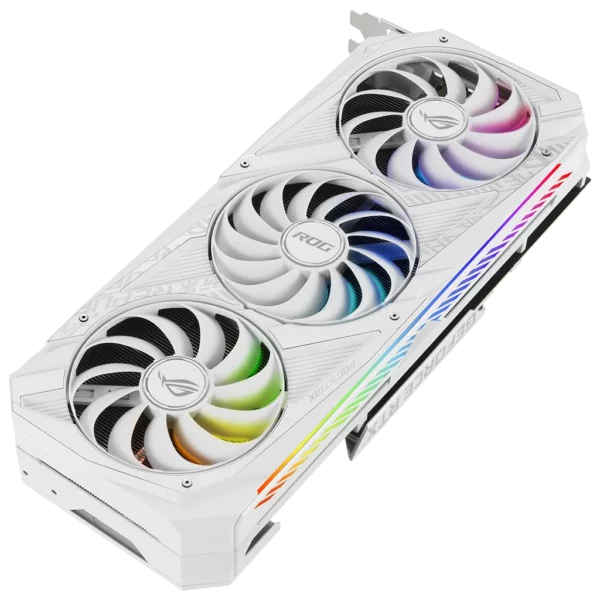ASUS GeForce RTX 3080 ROG Strix V2 OC Edition White 10G LHR-2 Видеокарта ASUS GeForce RTX 3080 ROG Strix V2 OC Edition White 10G LHR (ROG-STRIX-RTX3080-O10G-WHITE-V2)