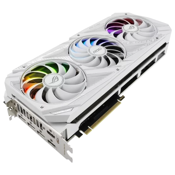 ASUS GeForce RTX 3080 ROG Strix V2 OC Edition White 10G LHR-6 Видеокарта ASUS GeForce RTX 3080 ROG Strix V2 OC Edition White 10G LHR (ROG-STRIX-RTX3080-O10G-WHITE-V2)