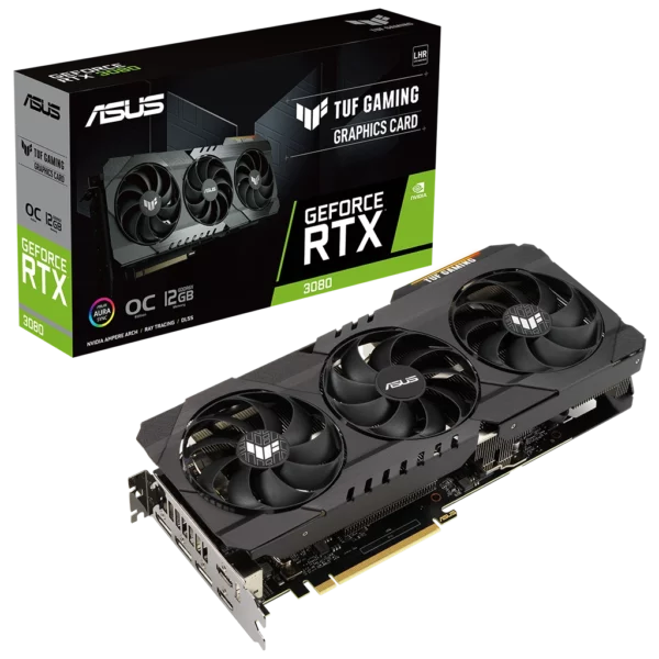 ASUS GeForce RTX 3080 TUF OC GAMING 12G LHR (TUF-RTX3080-O12G-GAMING) Видеокарта ASUS GeForce RTX 3080 TUF OC GAMING 12G LHR (TUF-RTX3080-O12G-GAMING)