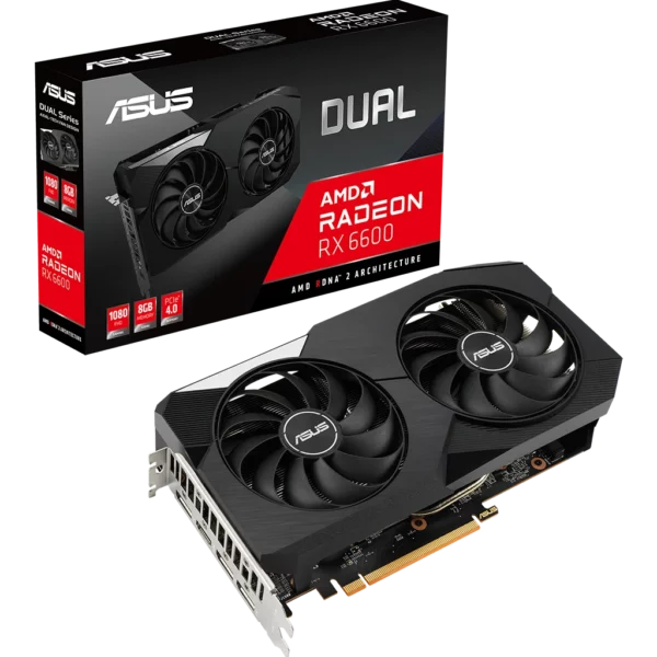 ASUS Radeon RX 6600 Dual 8G (DUAL-RX6600-8G)-3 Видеокарта ASUS Radeon RX 6600 Dual 8G (DUAL-RX6600-8G)
