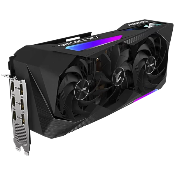 GIGABYTE GeForce RTX 3070 Ti AORUS MASTER 8G LHR (GV-N307TAORUS M-8GD)-2 Видеокарта GIGABYTE GeForce RTX 3070 Ti AORUS MASTER 8G LHR (GV-N307TAORUS M-8GD)