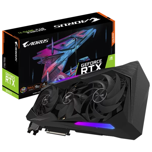 GIGABYTE GeForce RTX 3070 Ti AORUS MASTER 8G LHR (GV-N307TAORUS M-8GD) Видеокарта GIGABYTE GeForce RTX 3070 Ti AORUS MASTER 8G LHR (GV-N307TAORUS M-8GD)