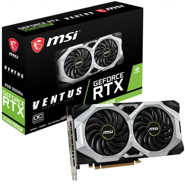 MSI GeForce RTX 2060 SUPER VENTUS OC 8G (RTX 2060 SUPER VENTUS OC RU)-1 Видеокарта MSI GeForce RTX 2060 VENTUS OC 8G (RTX 2060 VENTUS OC RU)