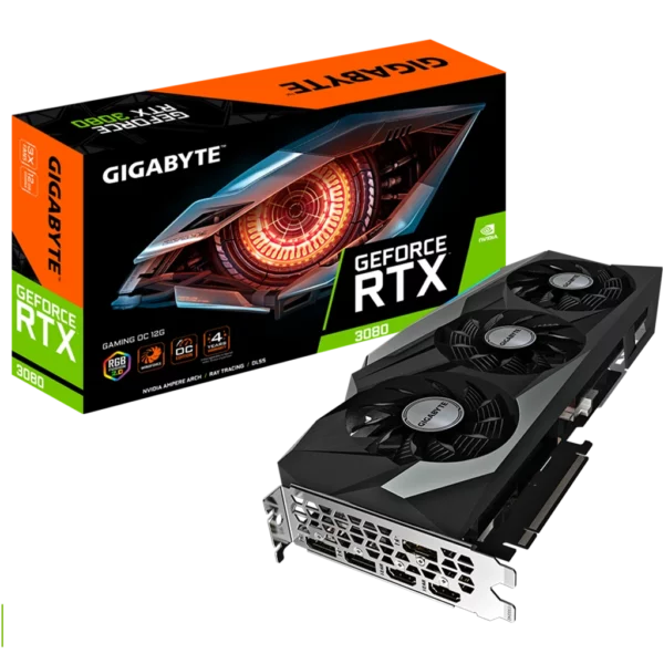 GIGABYTE GeForce RTX 3080 GAMING OC 12G LHR (GV-N3080GAMING OC-12GD) Видеокарта GIGABYTE GeForce RTX 3080 GAMING OC 12G LHR (GV-N3080GAMING OC-12GD)