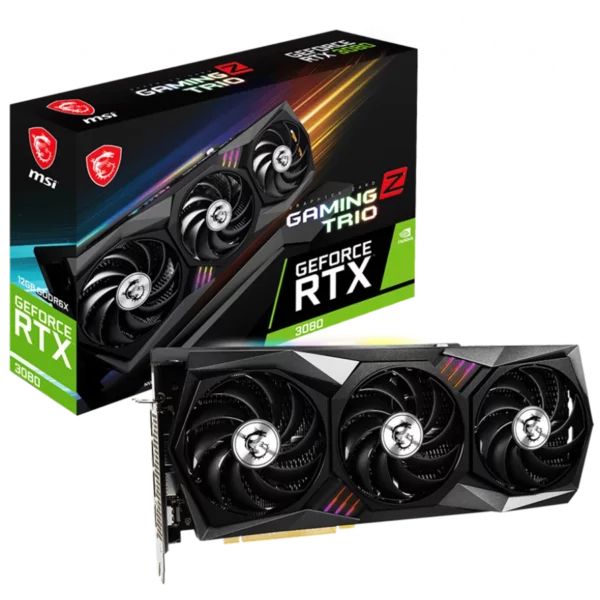 MSI GeForce RTX 3080 GAMING Z TRIO 12G LHR (RTX 3080 GAMING Z TRIO 12G LHR)-3 Видеокарта MSI GeForce RTX 3080 GAMING Z TRIO 12G LHR (RTX 3080 GAMING Z TRIO 12G LHR)