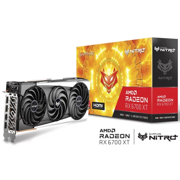 SAPPHIRE Radeon RX 6700 XT Gaming NITRO+ 12G (11306-01-20G) Видеокарта SAPPHIRE Radeon RX 6700 XT Gaming NITRO+ 12G (11306-01-20G)