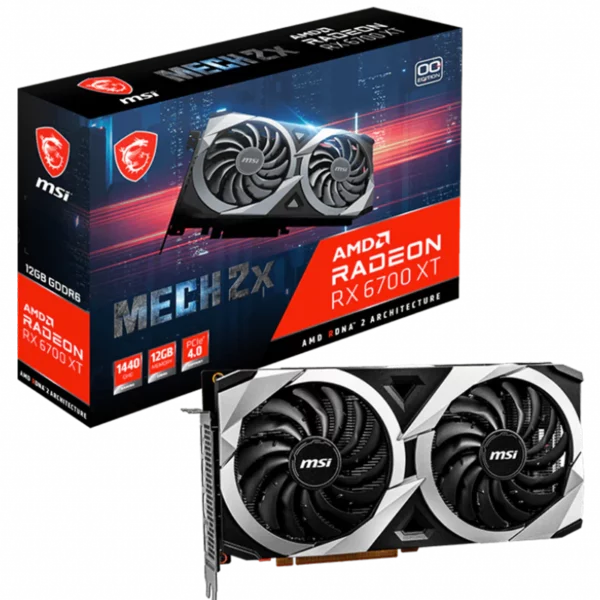 MSI Radeon RX 6700 XT MECH 2X OC 12G (RX 6700 XT MECH 2X 12G OC)-4 Видеокарта MSI Radeon RX 6700 XT MECH 2X OC 12G (RX 6700 XT MECH 2X 12G OC)