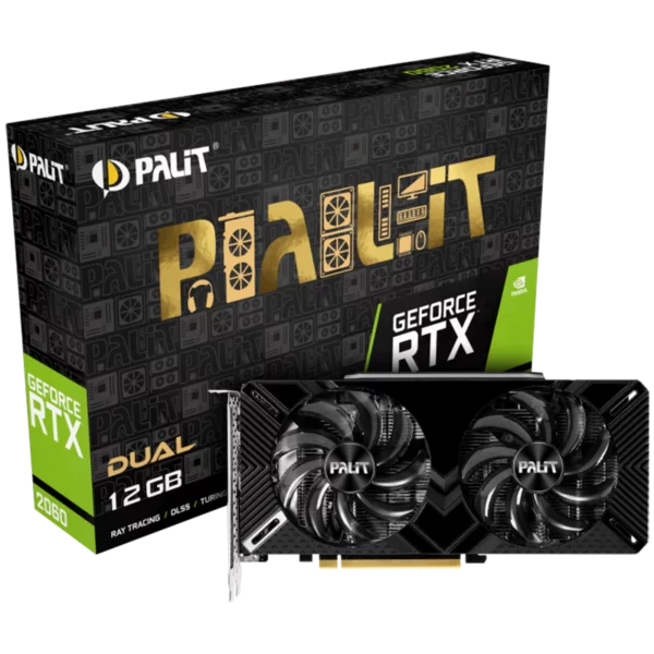 Palit GeForce RTX 2060 Dual 12G (NE62060018K9-1160C) Видеокарта Palit GeForce RTX 2060 Dual 12G (NE62060018K9-1160C)