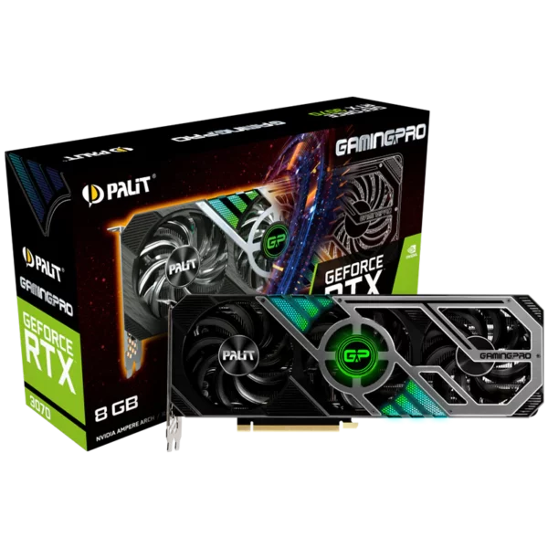 Palit GeForce RTX 3070 GAMINGPRO LHR 8G (NE63070019P2-1041A)-5 Видеокарта Palit GeForce RTX 3070 GAMINGPRO LHR 8G (NE63070019P2-1041A)