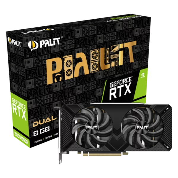 Palit GeForce RTX 2060 Super DUAL 8G (NE6206S018P2-1160A-1)-4 Видеокарта Palit GeForce RTX 2060 Super DUAL 8G (NE6206S018P2-1160A-1)